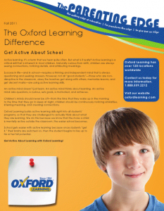 Fall Newsletter Front Page