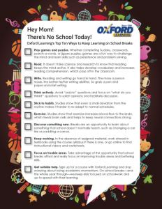 Learning on School Breaks