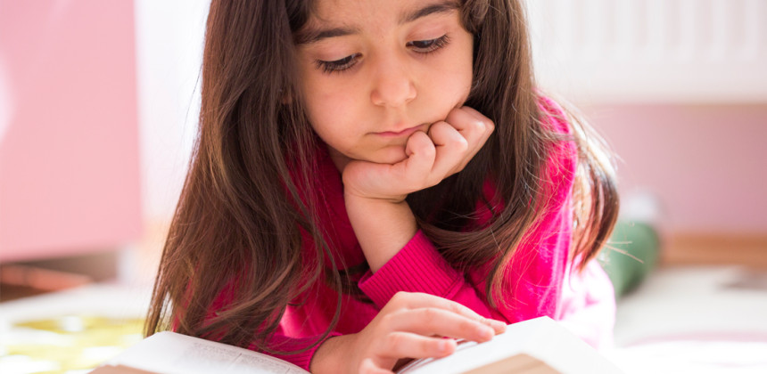 Child with ADD trying to study